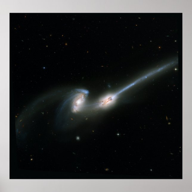 Poster The Mice (NGC 4676)- Colliding Galaxies (Frente)