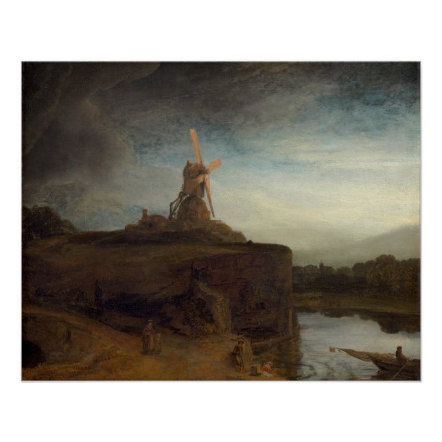 Pôster The Mill, 1645-48 (óleo na canvas) (Frente)