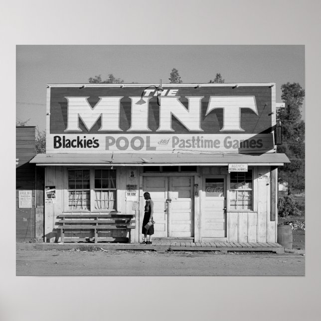 Poster The Mint Pool Hall, 1940 (Frente)