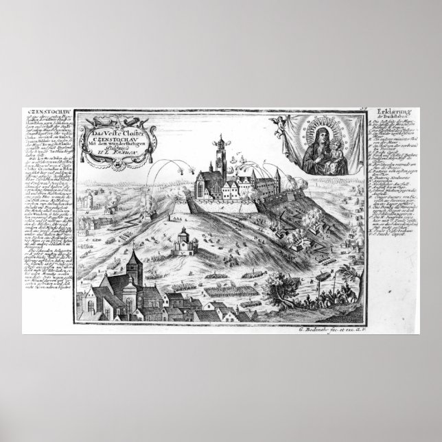 Poster The monastery of Jasna Gora, Czestochowa (Frente)