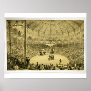 Pôster The National Circus, published by Auguste Bry (lit