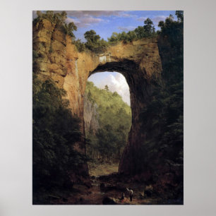 Pôster The Natural Bridge, Virginia by Frederick Church