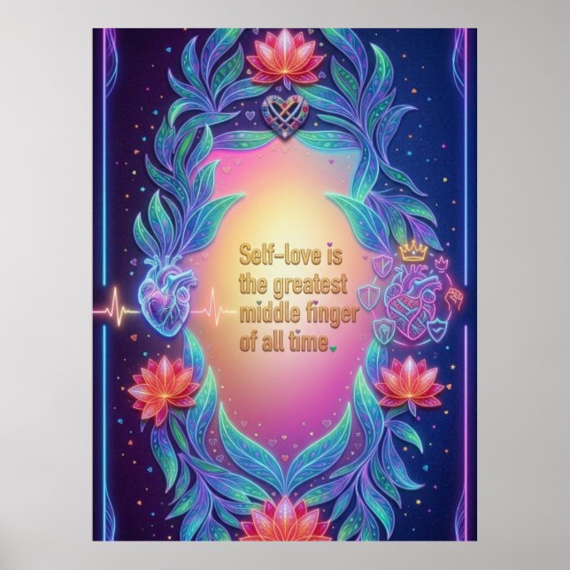 Poster The Neon Sovereign Heart (Frente)