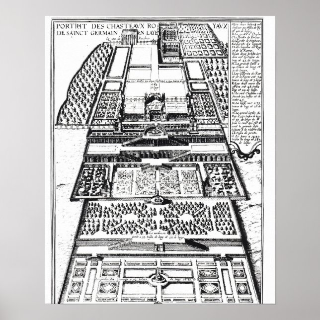 Pôster The New Chateau of Santo-Germain-en-Laye, 1614 (en (Frente)