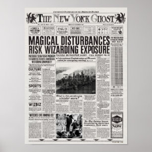 Poster The New York Ghost Newspaper