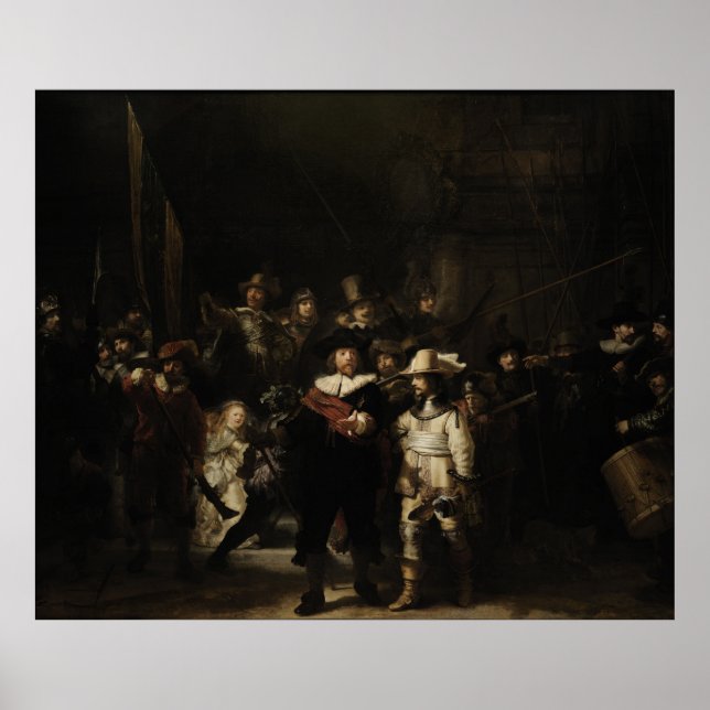 Poster The Night Watch por Rembrandt van Rijn (Frente)