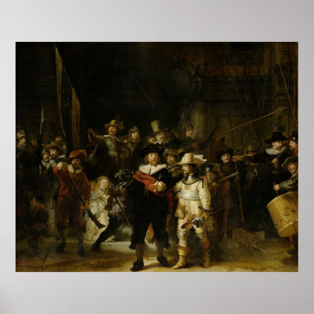 Poster The Night Watch, Rembrandt van Rijn (Frente)