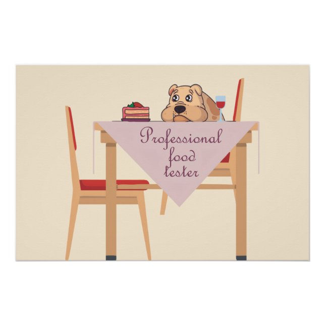 Pôster The official Food Tester, not Taster! (Frente)