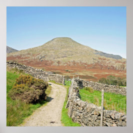 Poster The Old Man of Coniston Postcard Cushion
