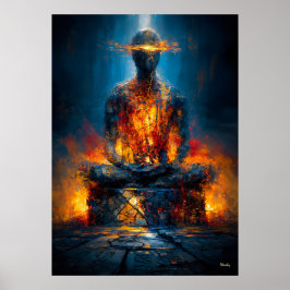 Poster The Oracle Without a Face Monumental Expressionist