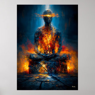 Poster The Oracle Without a Face Monumental Expressionist