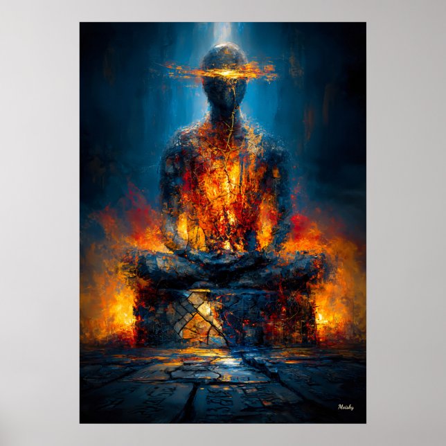 Poster The Oracle Without a Face Monumental Expressionist (Frente)