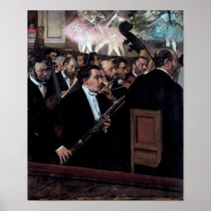 Poster The Orchestra at the Opera, Edgar Degas
