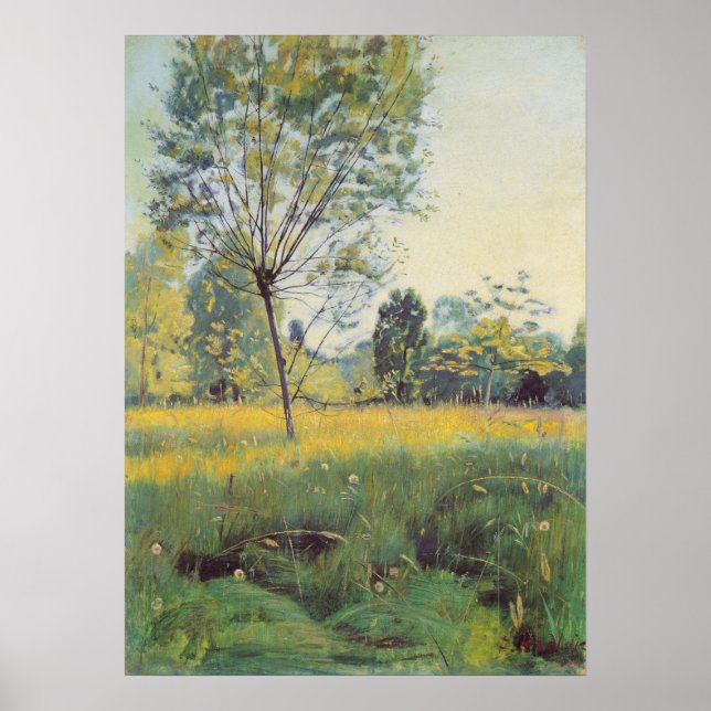 Poster The Ouro Meadow (por Ferdinand Hodler) (Frente)
