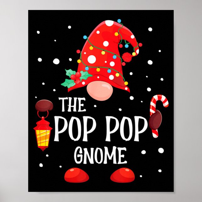 Poster The P P Gnome Matching Family Christmas Gnome Paja (Frente)