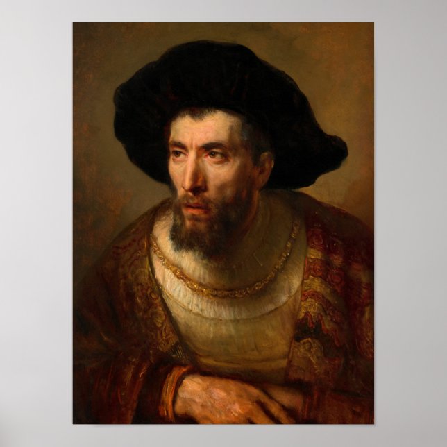 Poster The Philosopher, 1653 by Rembrandt van Rijn (Frente)