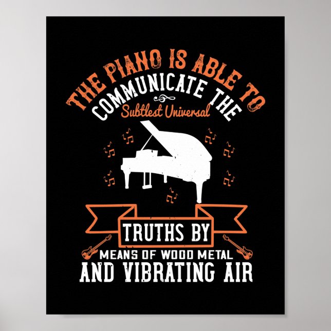 Poster The Piano Is Able To Communicate (Frente)