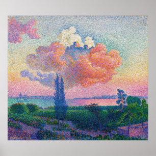Poster The Pink Cloud (1896), por Henri-Edmond Cross