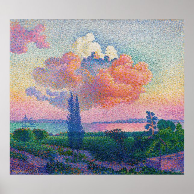 Poster The Pink Cloud (1896), por Henri-Edmond Cross (Frente)