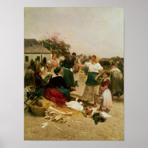 Pôster The Poultry Market, 1885