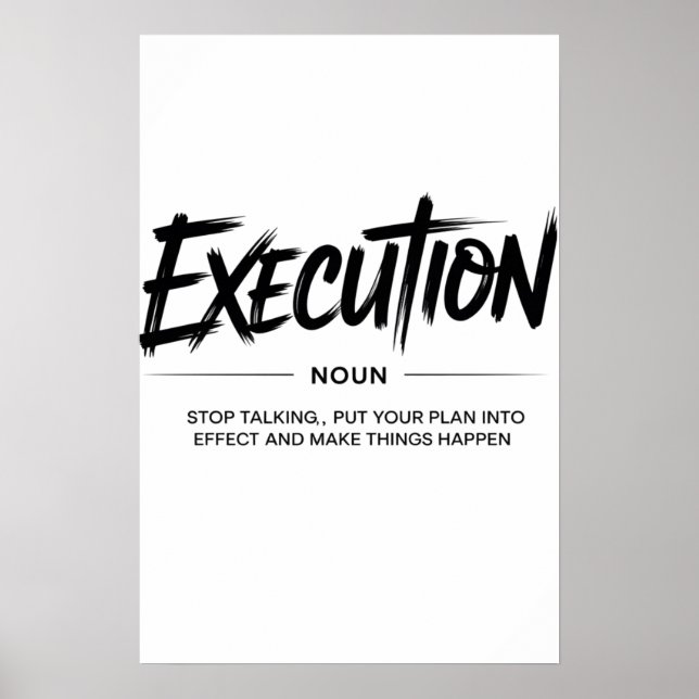 Poster The Power of Execution (Frente)