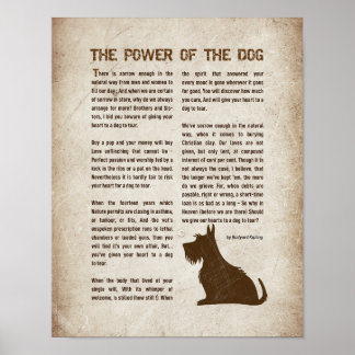 Poster The Power of the Dog Poem - Rudyard Kipling 