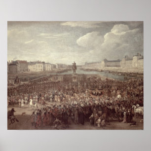 Pôster The Procession of Louis XIV (1638-1715) across the