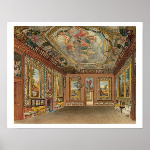 Pôster The Queen's Drawing Room, Windsor Castle, from 'Ro