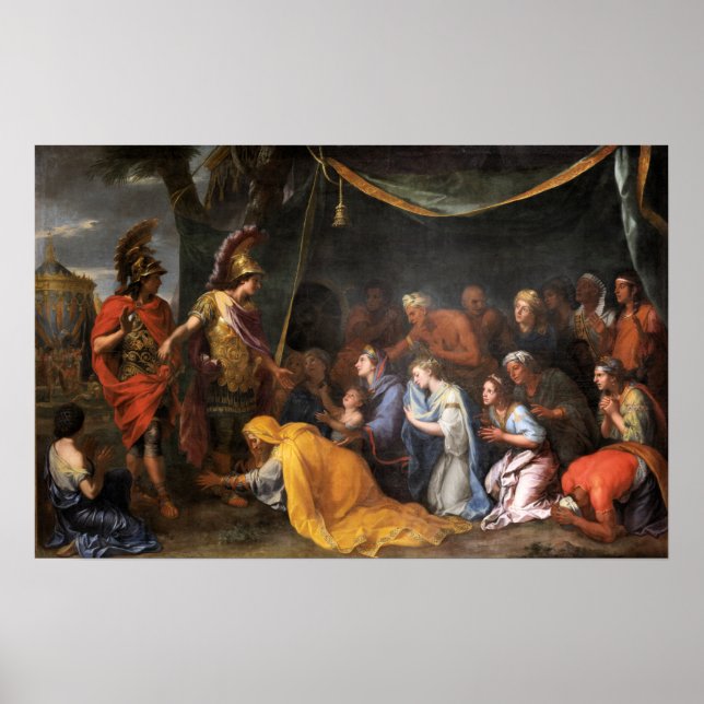 Poster The Queens of Persia at the Feet of Alexander (Frente)