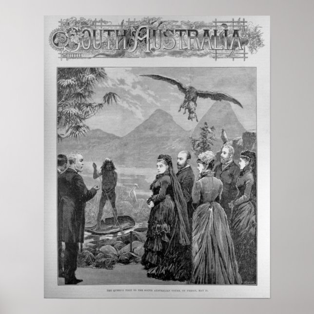 Pôster The Queen's Visit to the South Australian Court (Frente)