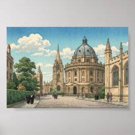 Poster The Radcliffe Camera in Oxford University  
