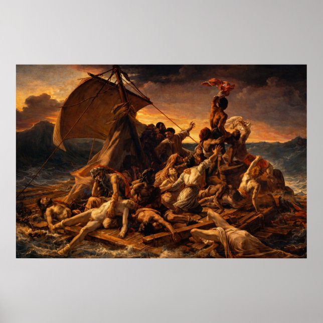 Poster The Raft of the Medusa by Théodore Géricault (Frente)