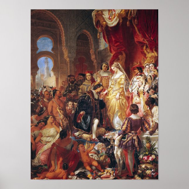 Poster The Reception of Christopher Columbus (Frente)