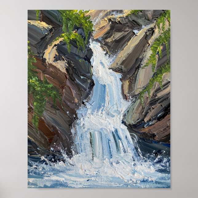 Poster The Relentless Descent: A Textural Study (Frente)