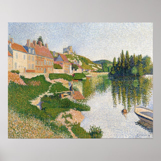 Pôster The River Bank, Petit-Andely, 1886 (Frente)