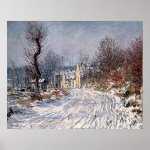 Poster The Road to Giverny, Winter, 1885