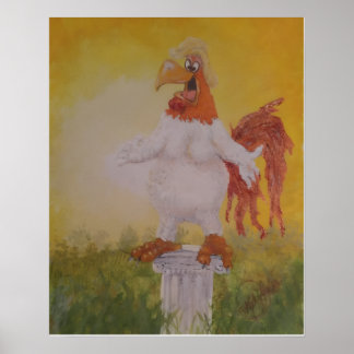 Poster "The Rooster That Thought He Made the Sun Come Up"