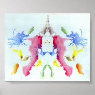 Poster The Rorschach Test Ink Blots Plate 10