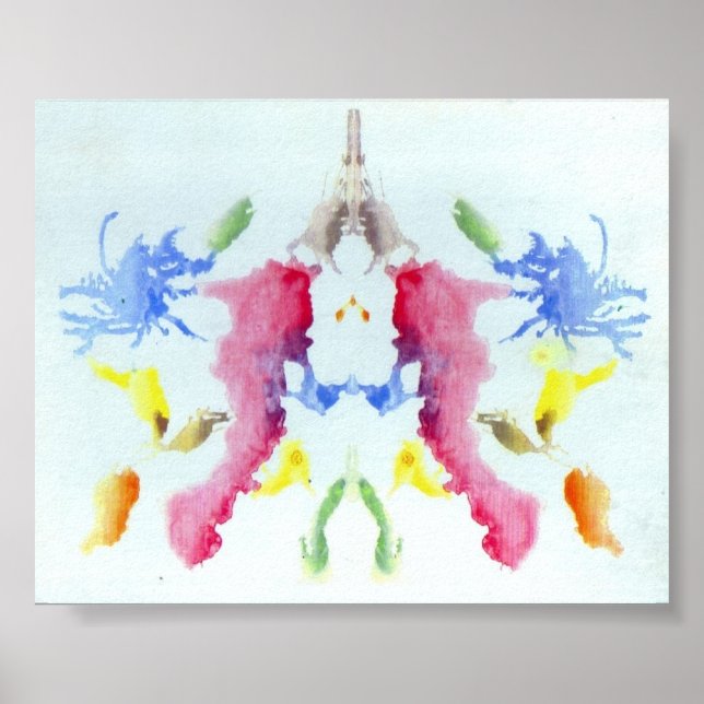 Poster The Rorschach Test Ink Blots Plate 10 (Frente)