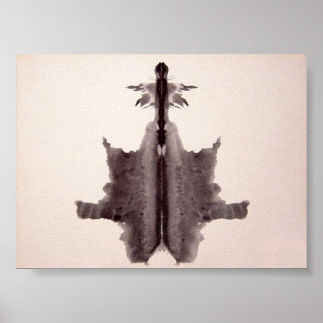Pôster The Rorschach Test Ink Blots Plate 6 (Frente)