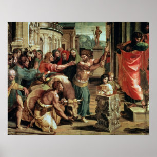 Poster The Sacrifice at Lystra (cartoon for the Sistine C