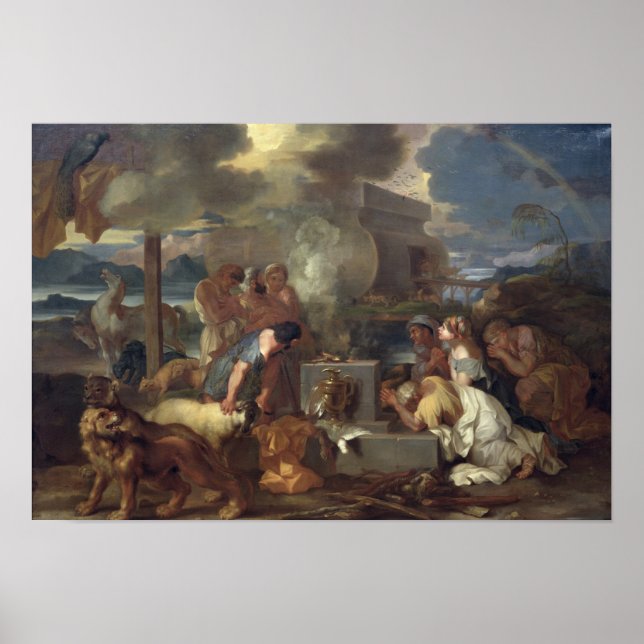 Pôster The Sacrifice of Noah, c.1640 (Frente)
