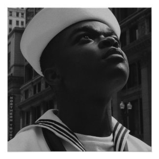 Pôster The Sailor’s Gaze Black and White Poster