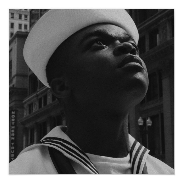 Pôster The Sailor’s Gaze Black and White Poster (Frente)