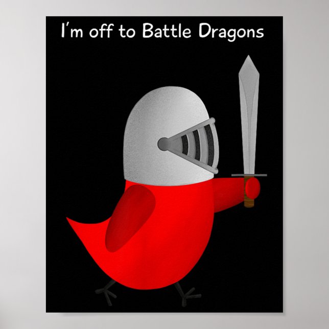 Poster The Sammy Bird - I'm Off To Battle Dragons  (Frente)