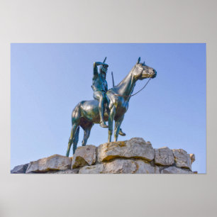 Poster The Scout Statue Front View, Kansas City, Missouri