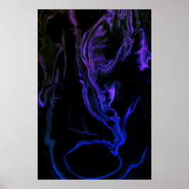 Poster The Scream-an Abstract Art Creation on a 24x36 in.