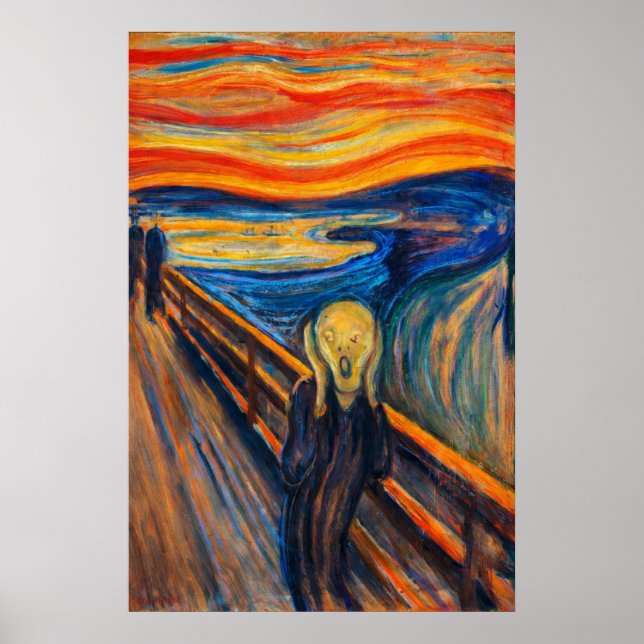 Poster The Scream by Edvard Munch (Frente)