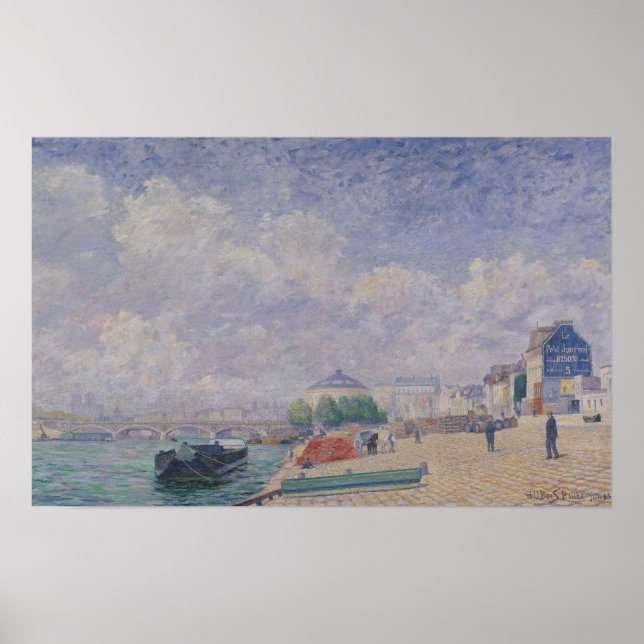 Pôster The Seine at Bercy, 1885 (Frente)