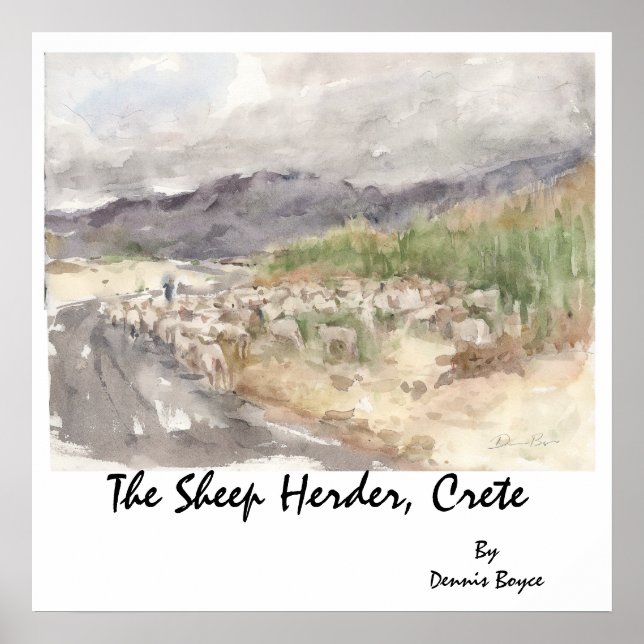 Poster The Sheep Herder, Crete... (Frente)